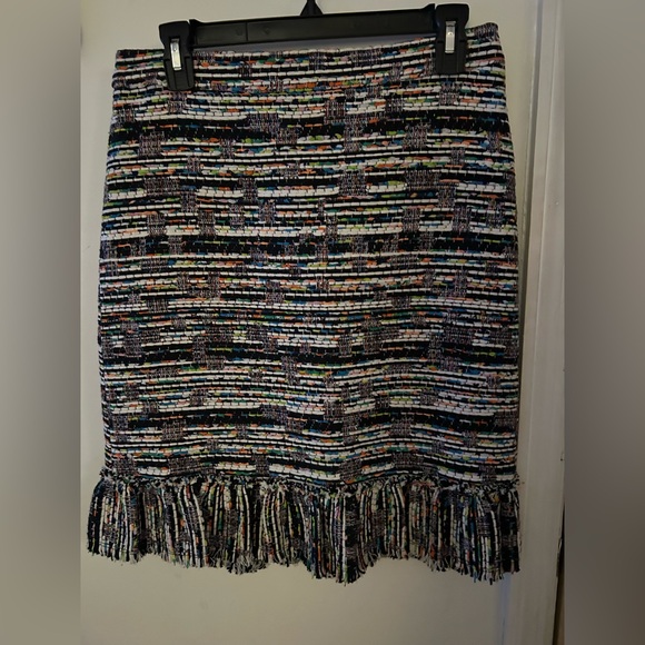 Ann Taylor Colorful Tweed Pencil Skirt Size 4. “SP” NWT